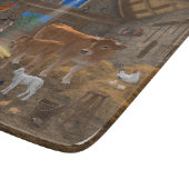 Baby Jesus Manger Heilige Kerstnacht Snijplank (Hoek)