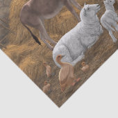 Baby Jesus Manger Heilige Kerstnacht Tissuepapier (Detail)