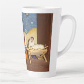 baby Jesus Mary drie koningen kerstfeest Latte Mok (Rechts)