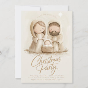 Baby Jesus Mary Joseph Kerst Kaart