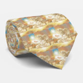 Baby Jesus Natitivity met Lambs en Donkey Stropdas (Opgerold)