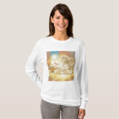 Baby Jesus Natitivity met Lambs en Donkey T-shirt (Voorkant volledig)