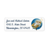 Baby Jesus Natitivity Personaliseer het Adres Labo Etiket (Voorkant)