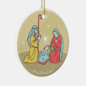 Baby Jesus Nativiteit Keramisch Ornament (Rechts)