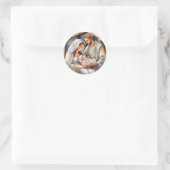Baby Jesus | Nativiteit Ronde Sticker (Tas)