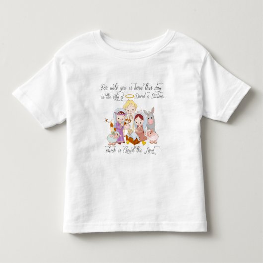 Baby Jesus Nativity Kinder Shirts (Voorkant)