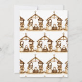 Baby Jesus Nativity Manager Religious Christmas Kaart (Achterkant)