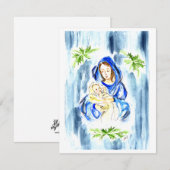 Baby Jesus Note Kaart Blank binnen een Envelop Notitiekaartje (Voorkant / Achterkant)