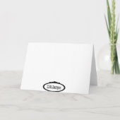 Baby Jesus op het hooi Feestdagen Kaart (Achterkant)