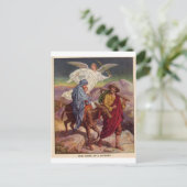 Baby Jesus op weg naar Egypte Briefkaart (Staand voorkant)