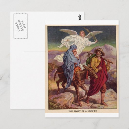 Baby Jesus op weg naar Egypte Briefkaart (Voorkant / Achterkant)