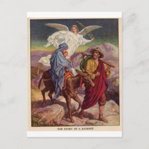 Baby Jesus op weg naar Egypte Briefkaart