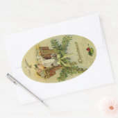 Baby Jesus Ovale Sticker (Envelop)