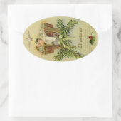 Baby Jesus Ovale Sticker (Tas)