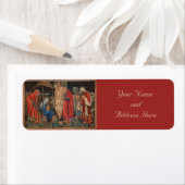 Baby Jesus Pre-Raphaelite kerstlabels Etiket (Insitu)