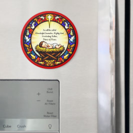 Baby Jesus Prins van Vrede Ronde Gift Magneet