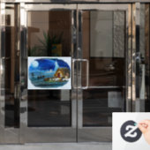 Baby Jesus Raamsticker (Kantoordeur)