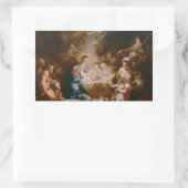 Baby Jesus Rechthoekige Sticker (Tas)