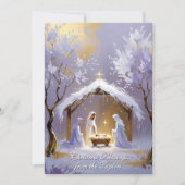 Baby Jesus Religious Scripture Katholieke Kerst Feestdagenkaart (Voorkant)