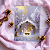 Baby Jesus Religious Scripture Katholieke Kerst Feestdagenkaart