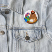 Baby Jesus Ronde Button 5,7 Cm (In situ)