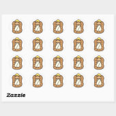 Baby Jesus Ronde Sticker (Vel)