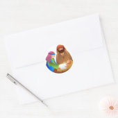Baby Jesus Ronde Sticker (Envelop)