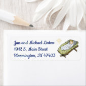 Baby Jesus Star personaliseer het retouradreslabel Etiket (Insitu)