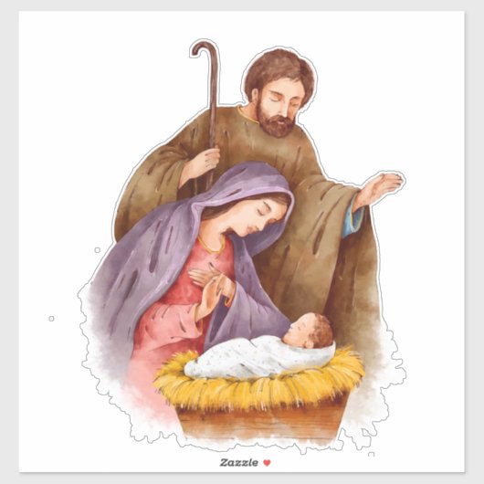 Baby Jesus Sticker (Vel)