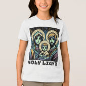 Baby Jesus : The Holy Family: Holy Light Tri-Blend Shirt (Voorkant)
