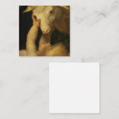 Baby Jesus Touches Lamb Aanbevelingskaartje (Voorkant / Achterkant)