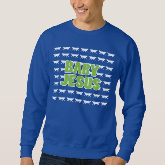 Baby Jesus Ugly Sweatshirt (Voorkant)