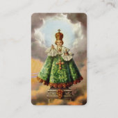 Baby Jesus van Praag Novena Gebed Kaart Visitekaartje (Voorkant)