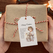 Baby Jesus Vrolijk kerstfeest Cadeaulabel