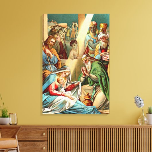 baby jesus Wrapped Canvas (Insitu (Woonkamer))