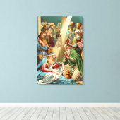baby jesus Wrapped Canvas Afdruk (Insitu (Houten vloer))