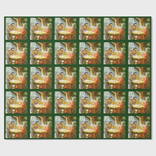 Baby Jesus Wrapping Paper Cadeaupapier (Vlak)
