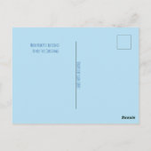 Baby Jezus Briefkaart met kerstboom (Achterkant)