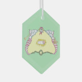 Baby Jezus Cartouche Glas Ornament (Voorkant Rechts)