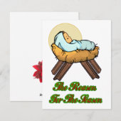 Baby Jezus: Feestdagenkaart (Voorkant / Achterkant)