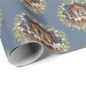 Baby Jezus in de Manger Nativiteit Cadeaupapier (Rol Hoek)