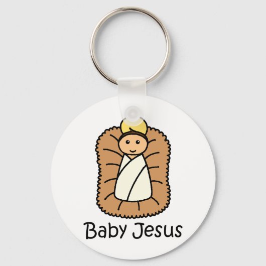 Baby Jezus in een woede Sleutelhanger (Voorkant)