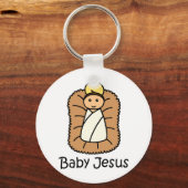 Baby Jezus in een woede Sleutelhanger (Voorkant)