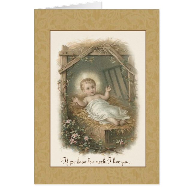  Baby Jezus in Manger (Voorkant)