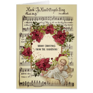Baby Jezus in Manger Kerstmis — Sheet Music