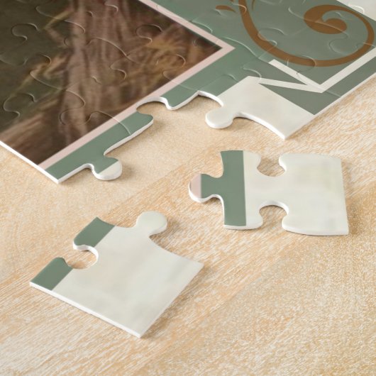 Baby Jezus in Manger met lamsvlees en vogel Legpuzzel (Zijkant)