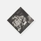 Baby Jezus Kerstfeest Nativiteit Servet (Hoek)