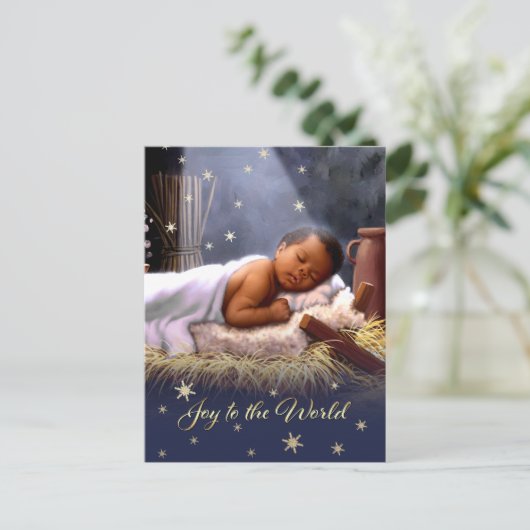 Baby Jezus Kerstmis Briefkaarten (Staand voorkant)