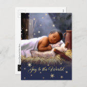 Baby Jezus Kerstmis Briefkaarten (Voorkant / Achterkant)