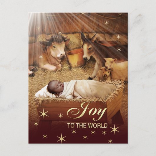 Baby Jezus Kerstmis Briefkaarten (Voorkant)
